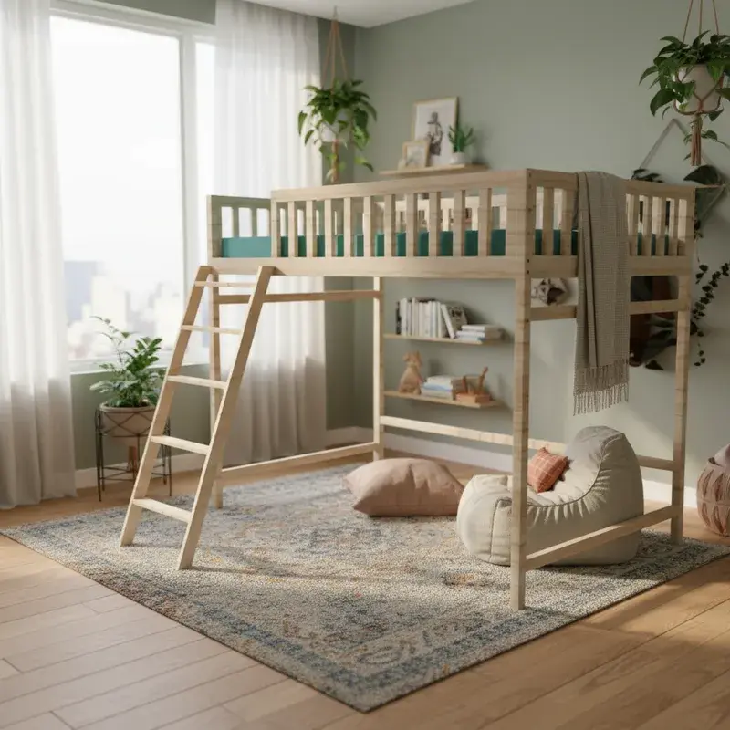 LITERA LOFT INDIVIDUAL PARA NIÑOS
