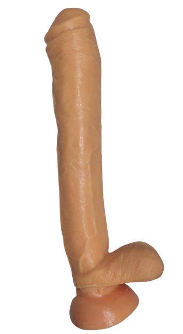 DILDO MACIZO 29CM/11&quot; CABEZON CON VENTOSA