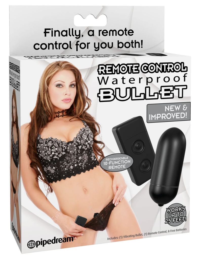 BALA VIBRADORA NEGRA WATER PROF CONTROL REMOTO