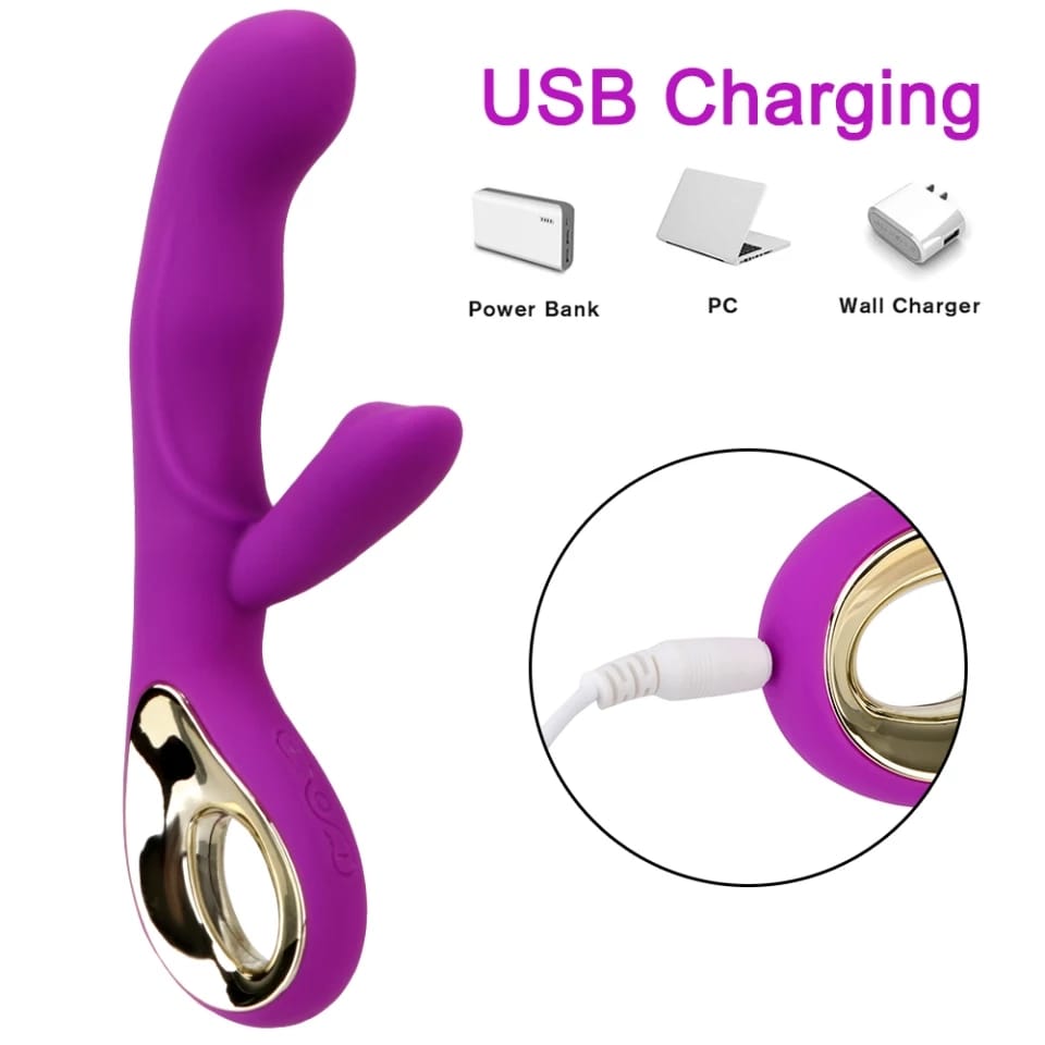 VIBRADOR MORADO OLO 10 RECARGABLE USB 