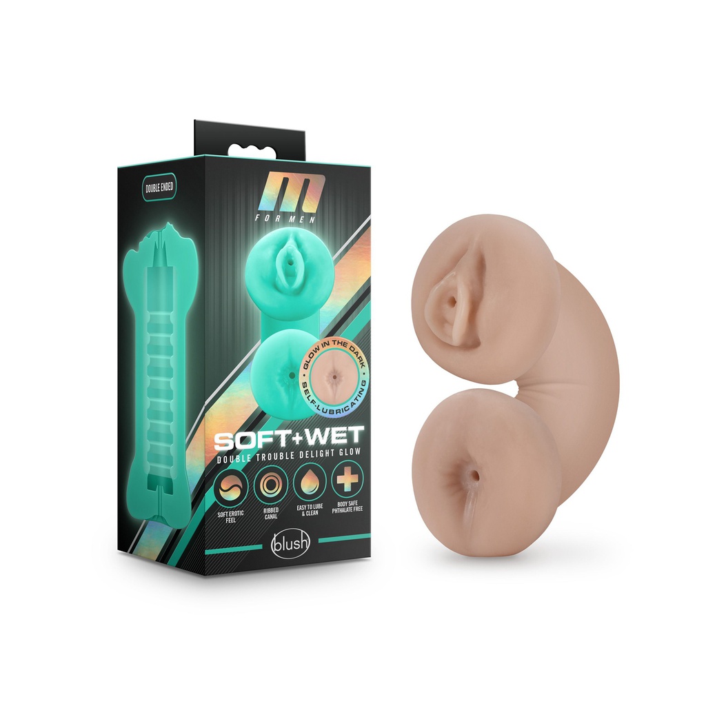 MASTURBADOR M FOR MEN DOBLE ANO Y VAGINA