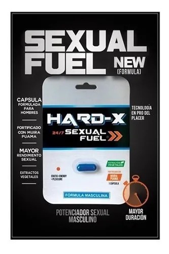 PASTILLA AZUL HARD-X 24/7 SEXUAL FUEL