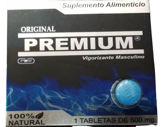 PASTILLA PREMIUM VIGORIZANTE MASCULINO 500MG