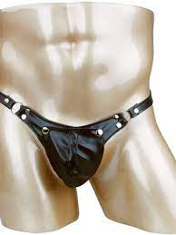 TANGA CUERO CLEVER MENMODE XL NEGRA