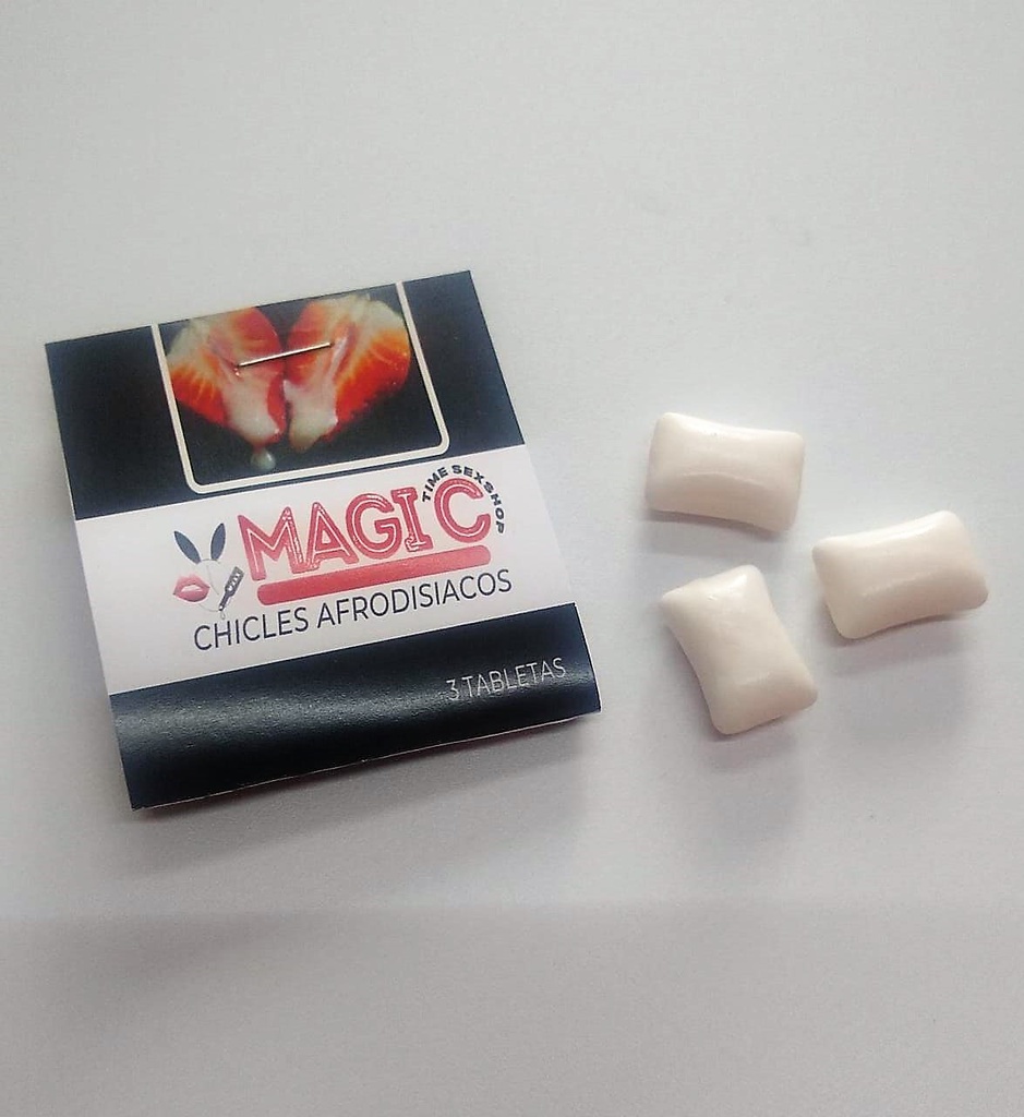CHICLES AFRODISIACOS DELICIOUS CAMBIA SABOR SEMEN 3 PZAS. SAB