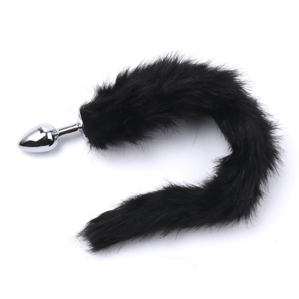 PLUG ANAL ACERO COLA ZORRO NEGRA CH PLA