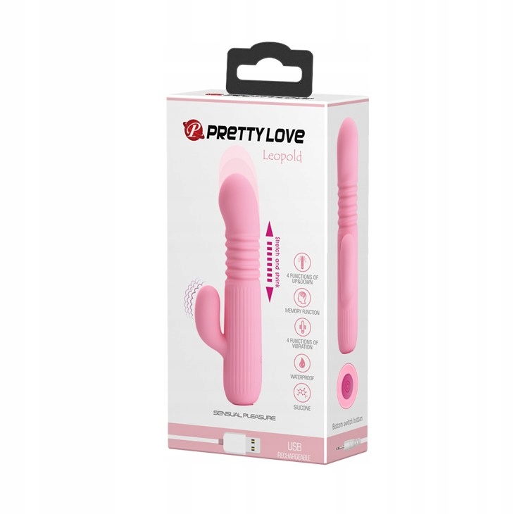 VIBRADOR RECARGABLE USB PRETTY LOVE LEOPOLD