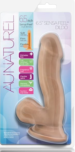DILDO AU NATUREL 6.5&quot; SENSA FEEL BEIGE