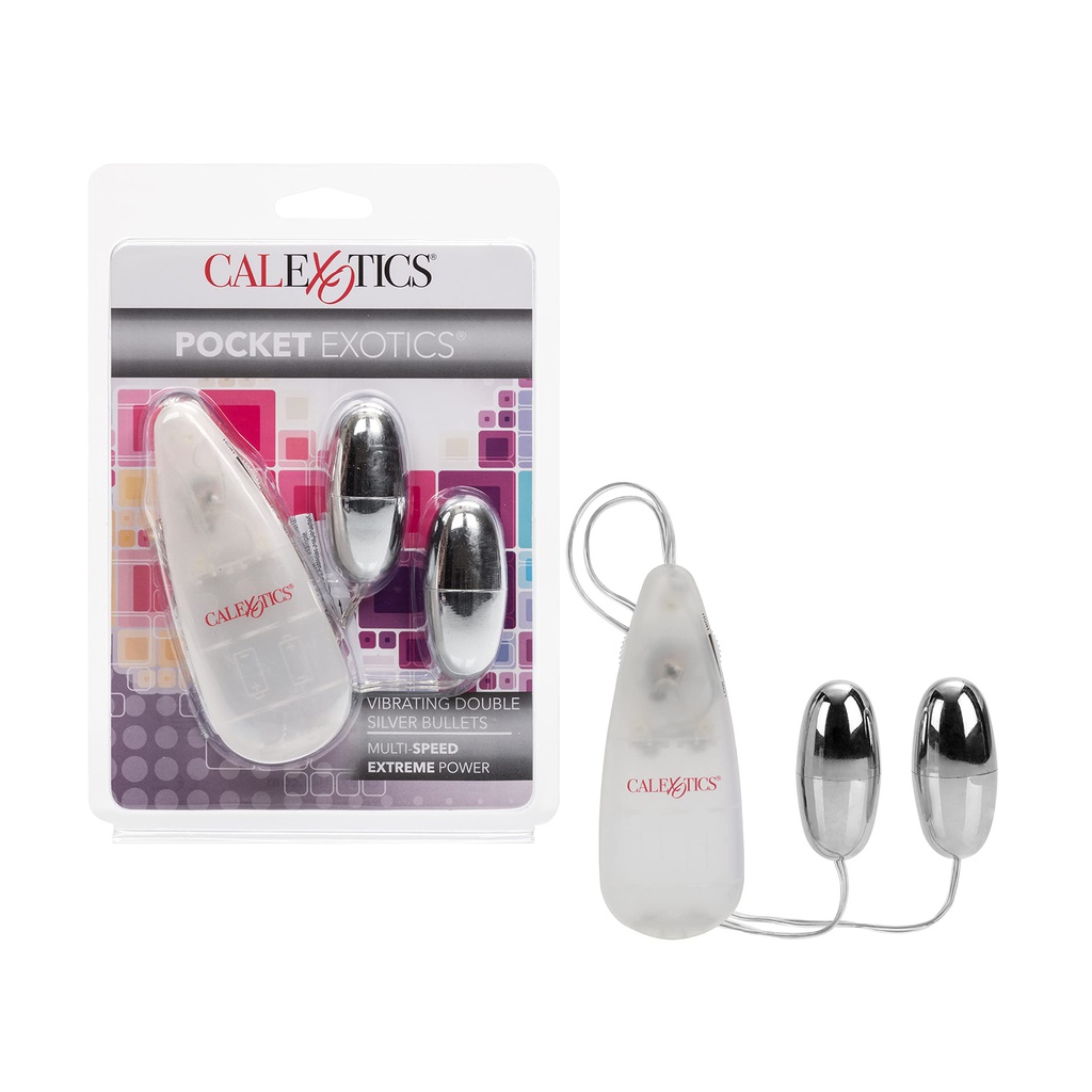 BALA VIBRADORA POCKET EXOTICS DUAL SILVER