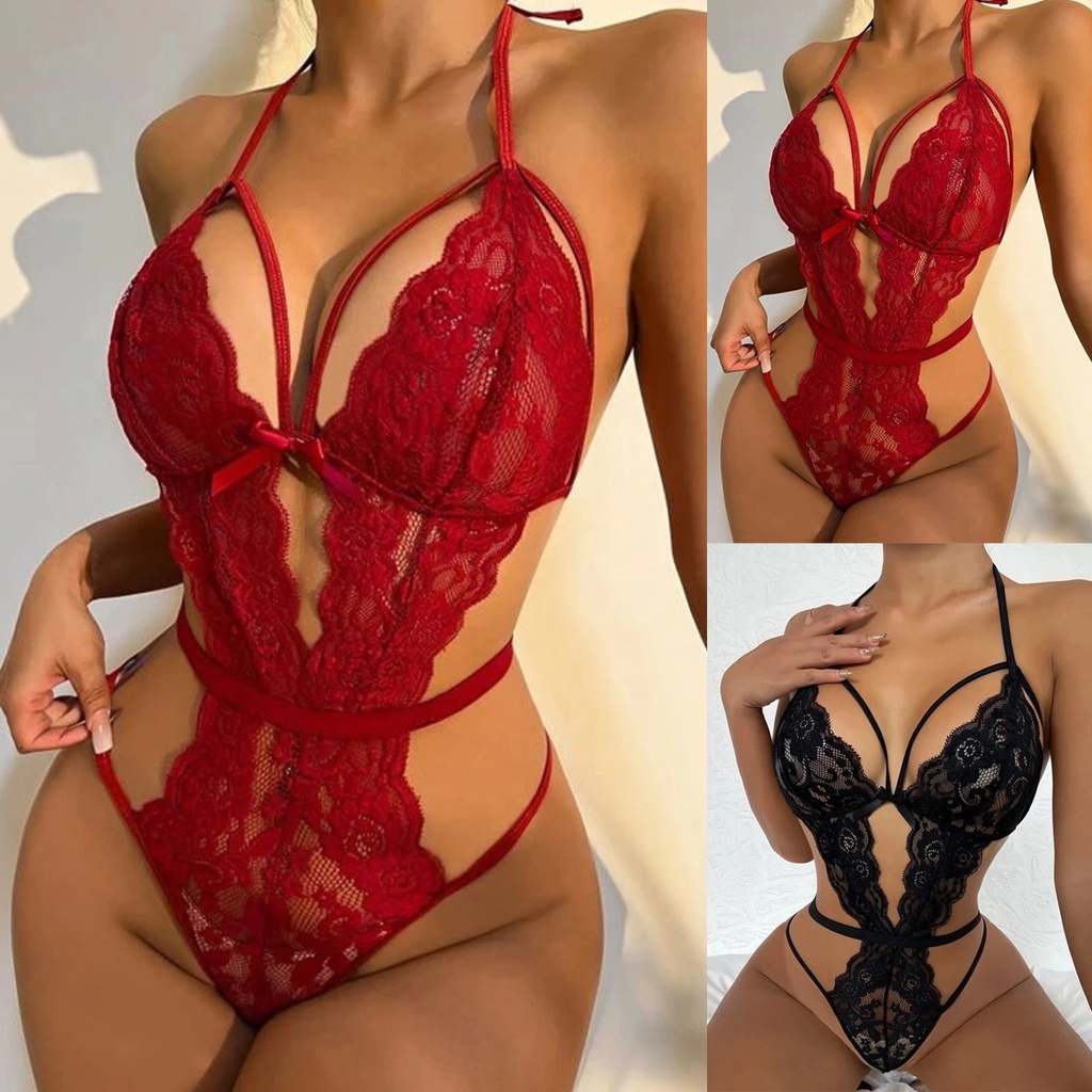 BODY DARLA ROJO ENCAJE