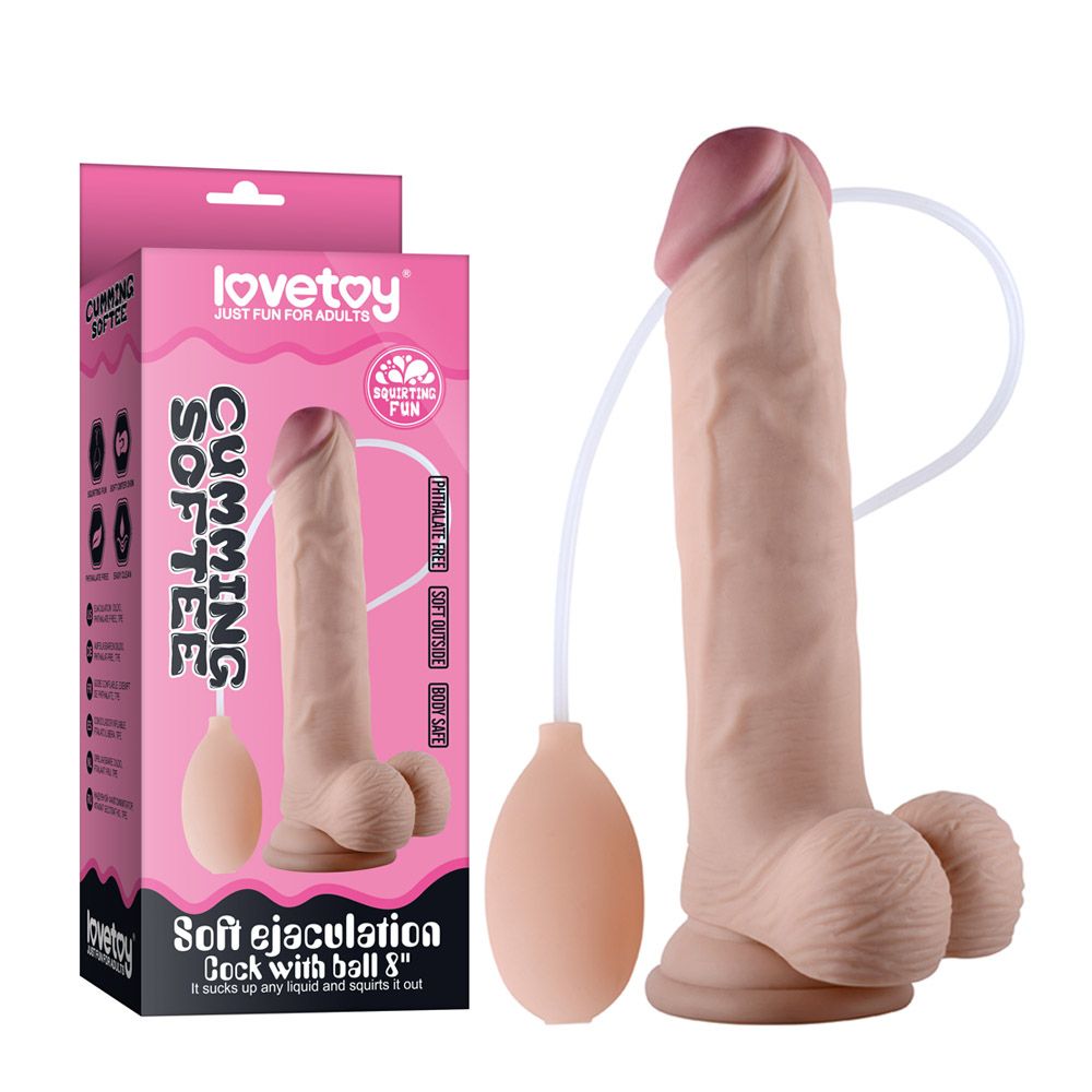 DILDO CON EYACULACIÓN SOFT EJACULATION COCK WITH BALL 8
