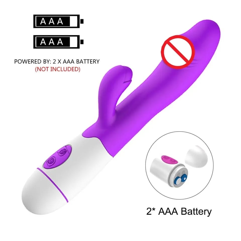 VIBRADOR SENSILLO BATERIAS AAA MORADO ESTIMULACION CLITORIS