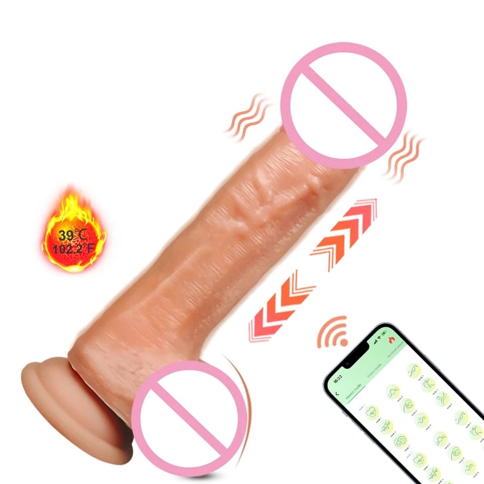 DILDO VIBRADOR REALISTA APP RECARGABLE USB