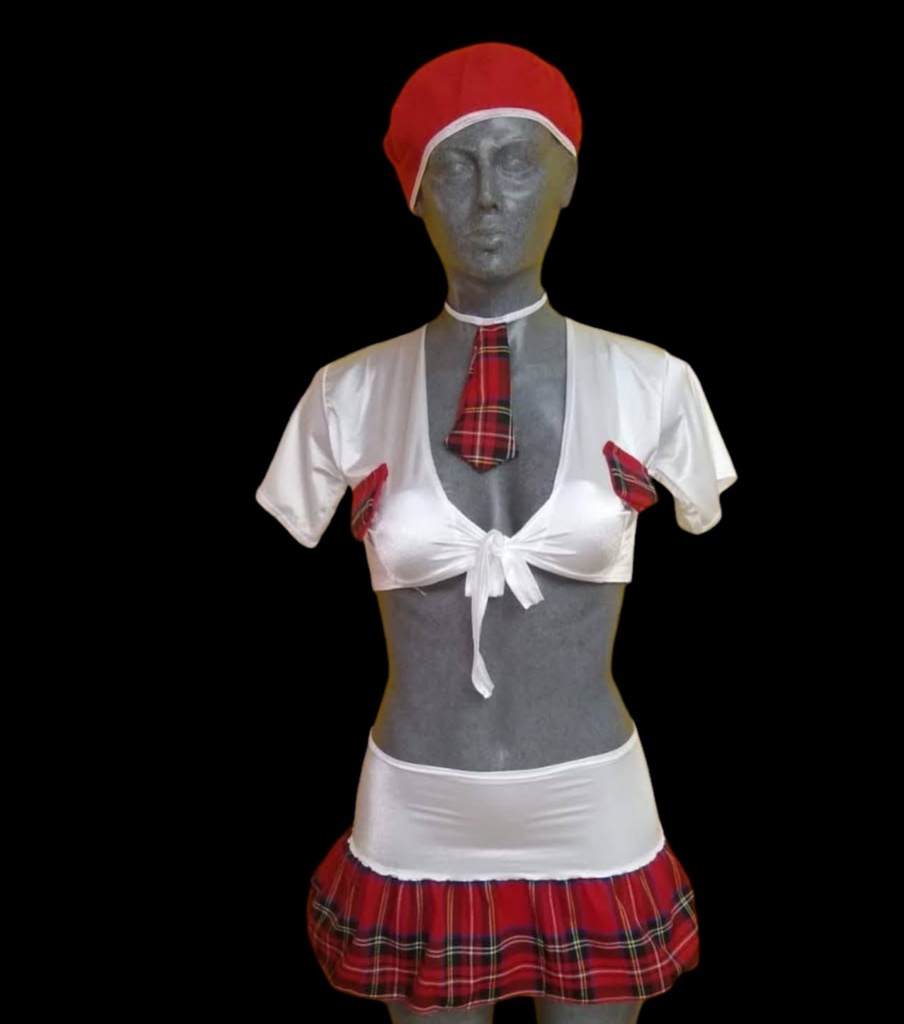CONJUNTO COLEGIALA ROJO/BLANCO