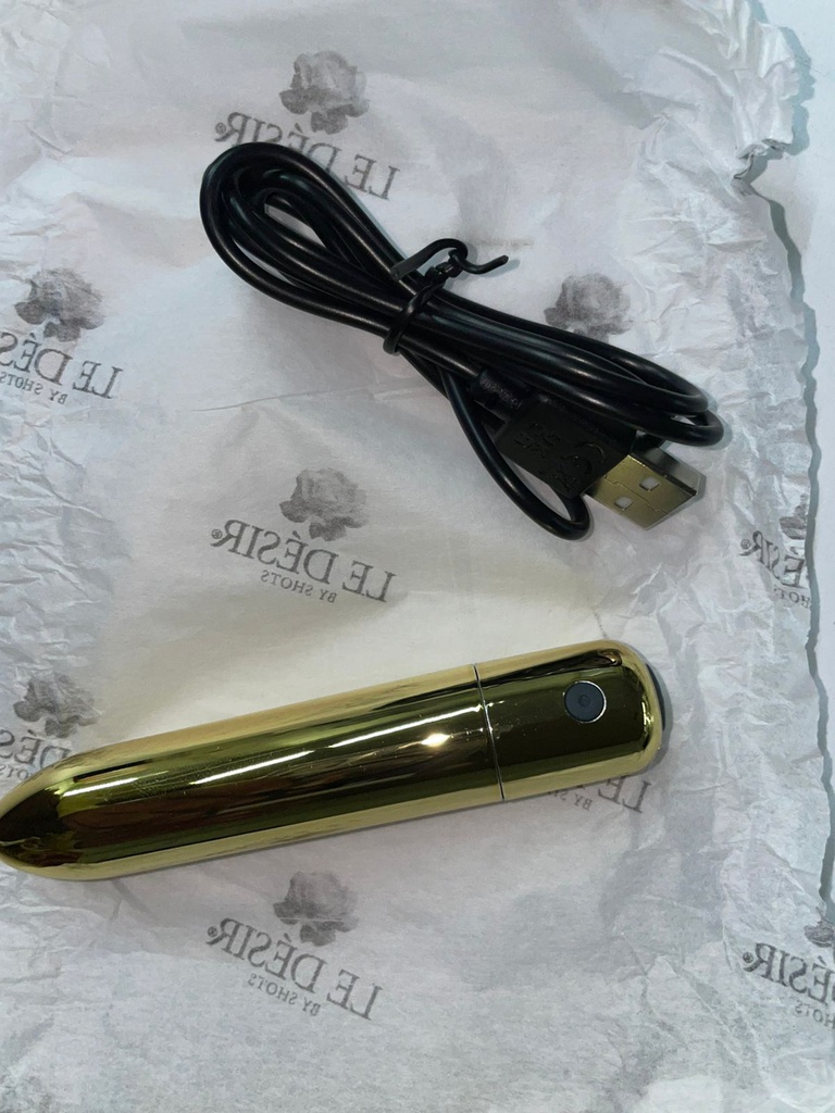 BALA VIBRADORA DE USB/DORADO