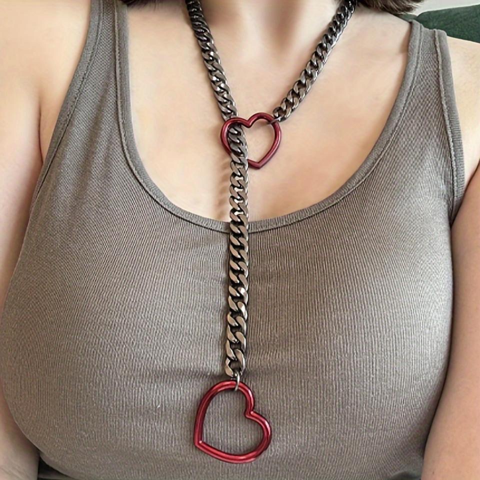 CADENA CASTIGO CORAZON ROJO