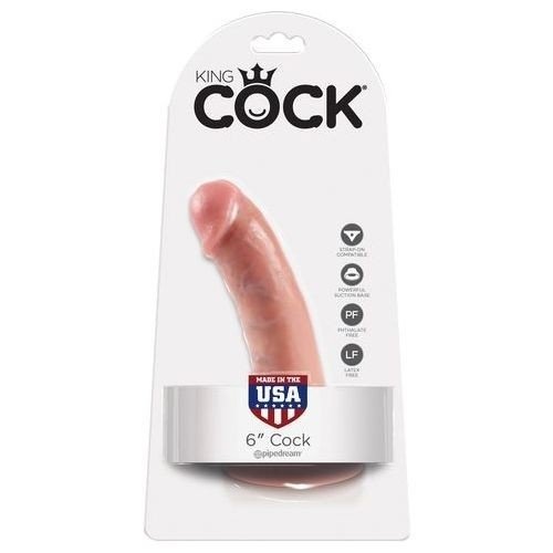 [PD550121] DILDO KING COCK C/VENTOSA 6&quot; (15CM)
