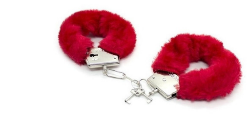 [LVH42RD] ESPOSAS PELUCHE ROJAS C/LLAVES LOVE CUFF