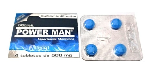 [SA2621] PASTILLA POWER MAN 4 PZAS.