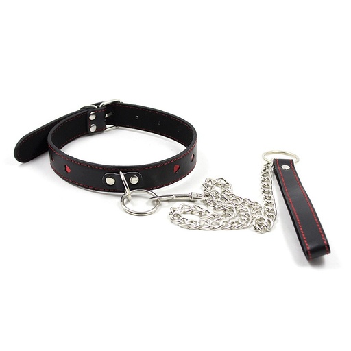 [C001H] COLLAR GRUESO CON CORREA (CADENA) SEXY HOSCHEN
