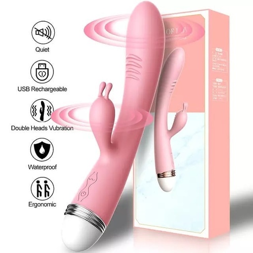 [CN56970] VIBRADOR LILO DOBLE ESTIMULACIÓN ROSA