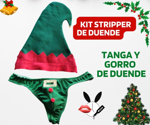 [STRIP0005] TANGA DUENDE C/GORRO KIT STRIPPER MT