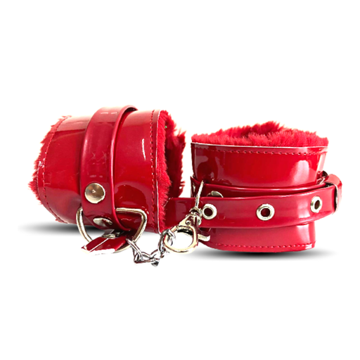 [ESM977MT] ESPOSAS MANOS CHAROL ROJO MT